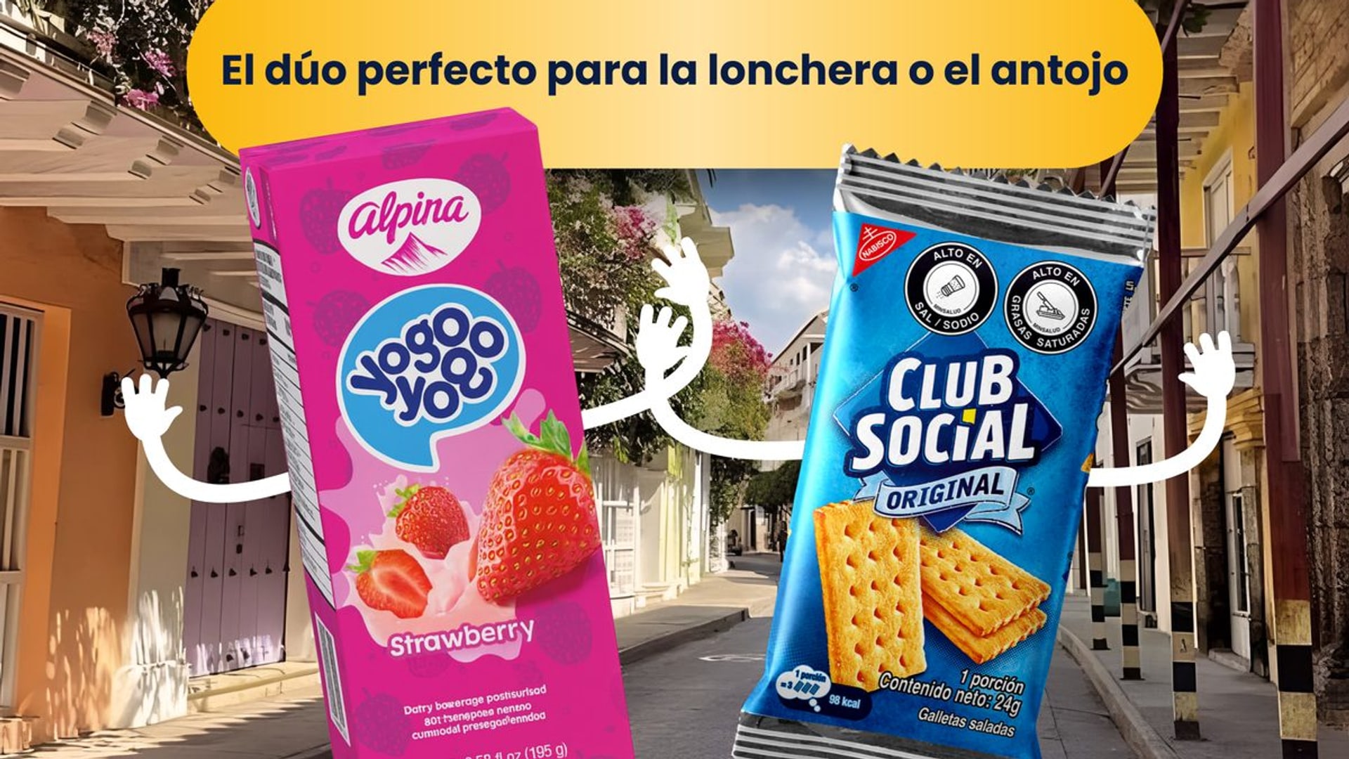 Alpina Yogo Yogo and Club Social — two of the brands SaborCol distributes